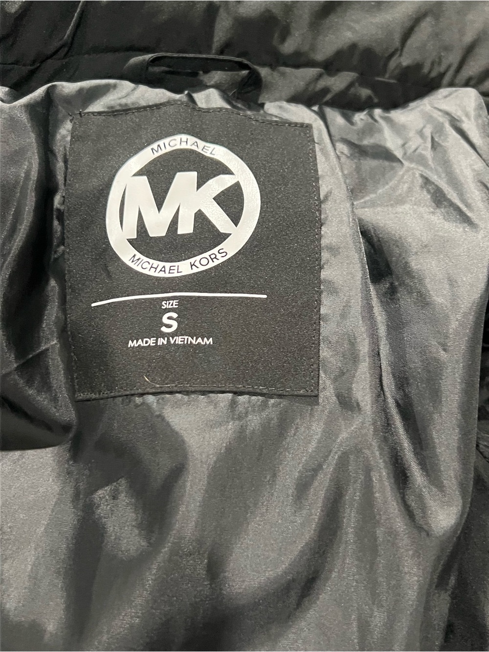 Michael Kors Black Logo Lined Jacket - Picture 3 of 3